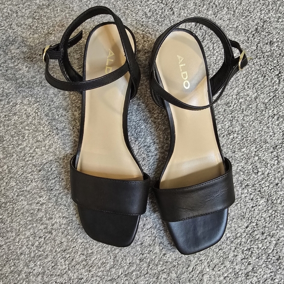 Aldo Gleawia Block Heel Animal Print Classic Mobwife Size 7 - Picture 3 of 9